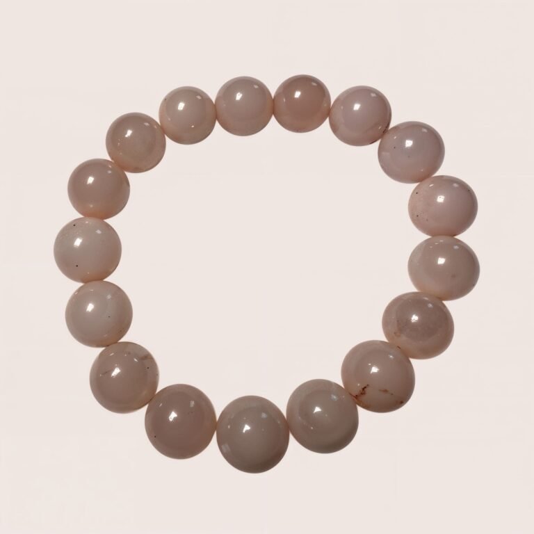 Pulsera de Cuarzo Rosa Lechoso / Amor, Calma y Dulzura