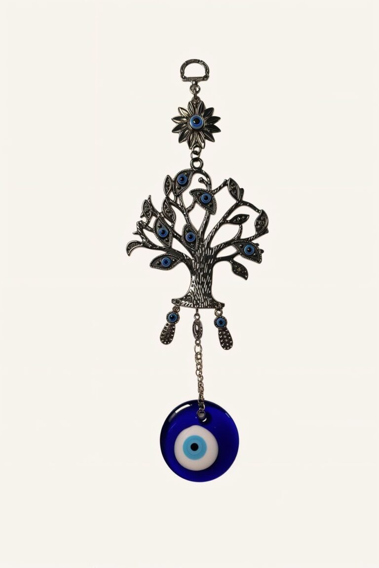 Amuleto Árbol de la Vida con Ojo Turco / Protección y Energía Vital