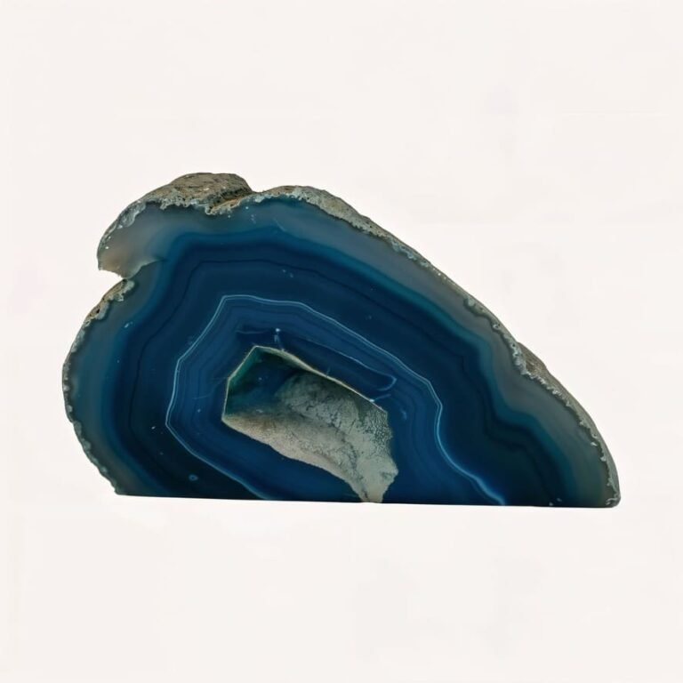 Ágata Azul en Corte Natural / Claridad, Protección y Calma