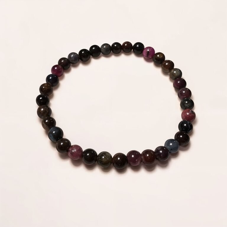Pulsera de Turmalina Multicolor / Protección, Confianza y Arraigo
