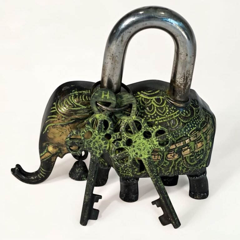 Candado Elefante Sagrado / Protección, Sabiduría y Llaves del Alma