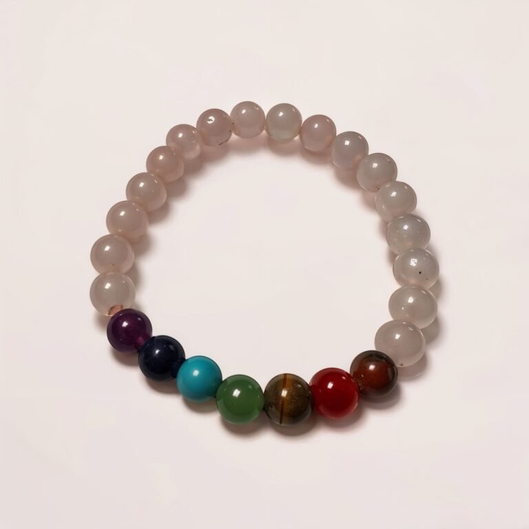 Pulsera Cuarzo con Chakras Equilibrio, Energía y Armonía Interior