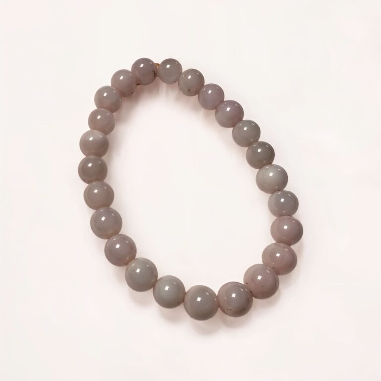 Pulsera de Cuarzo Rosa Grisáceo / Suavidad, Amor Propio y Calma Interior